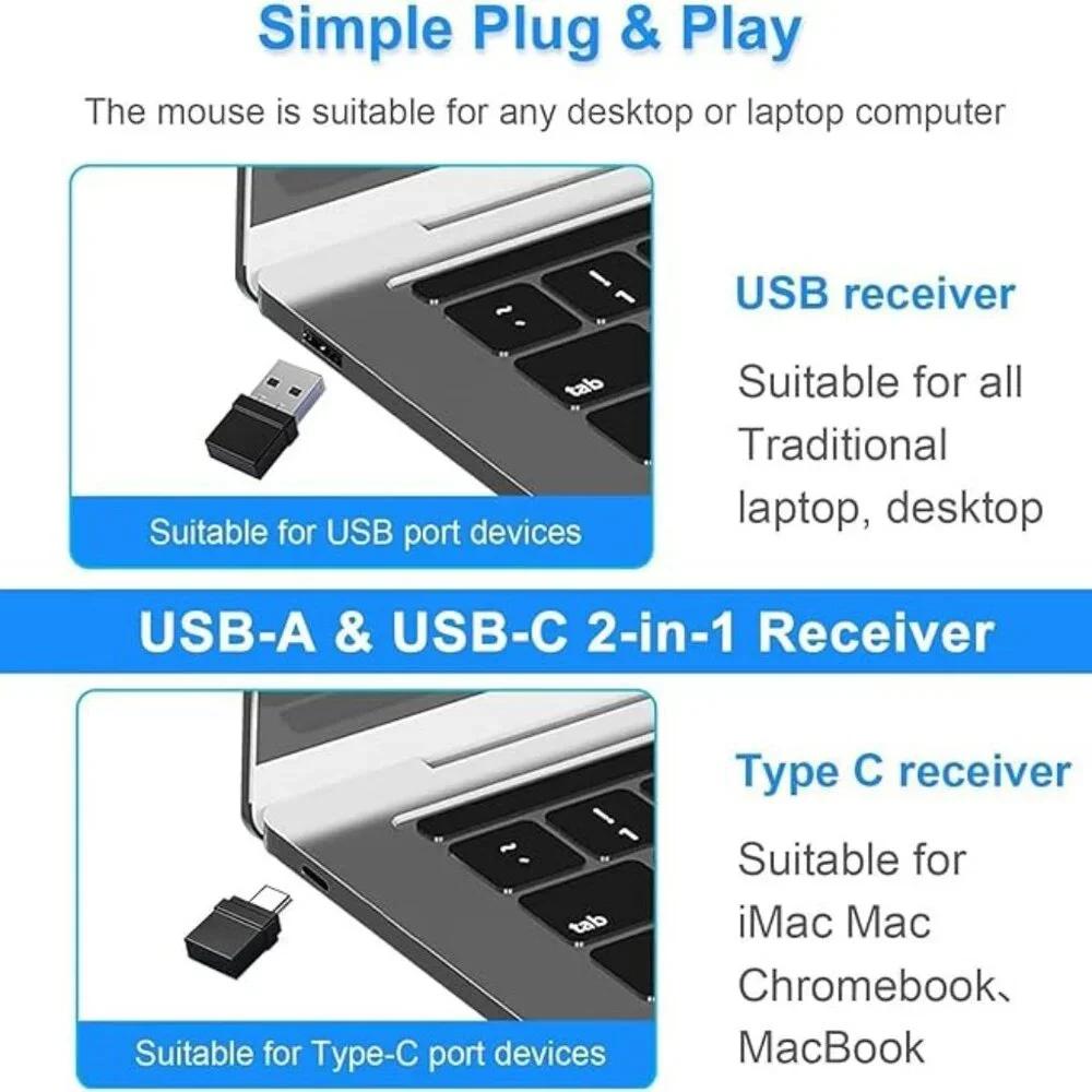 NEW Rechargeable Wireless Bluetooth Mouse for ipad/MacBook air/MacBook pro